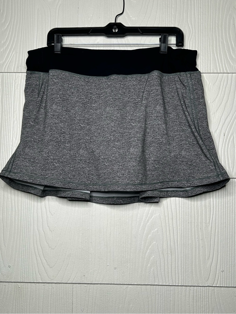lululemon athletica Gray Skater Skirt with Black Waistband